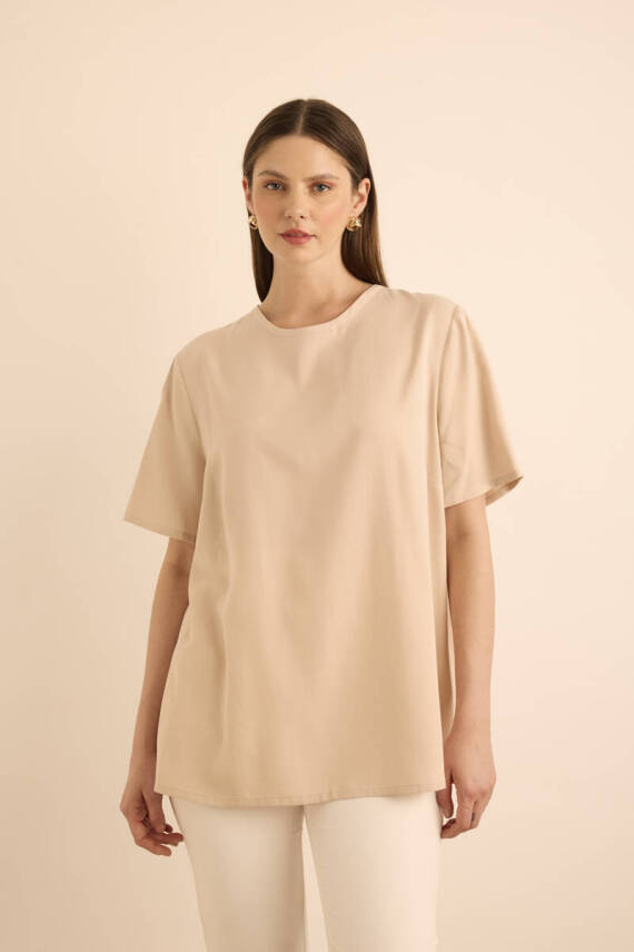AKER BEJ NAKIŞ VE BİYELİ TENCEL TWEEN SET - 5