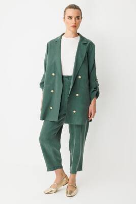 GHİSA YEŞİL CEKET PANTOLON TAKIM 