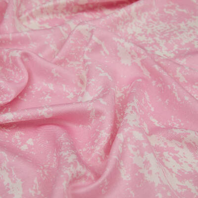 İPEKEVİ PEMBE MERMER DESEN İPEK ŞAL - 3