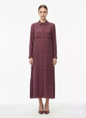 MİCCA EL İŞİ GARNİ DESEN ZAMANSIZ FERACE BORDO 