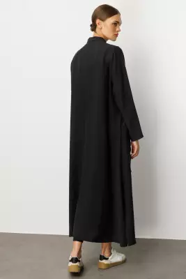 MİCCA EL İŞİ GARNİ DESEN ZAMANSIZ FERACE SİYAH - 4