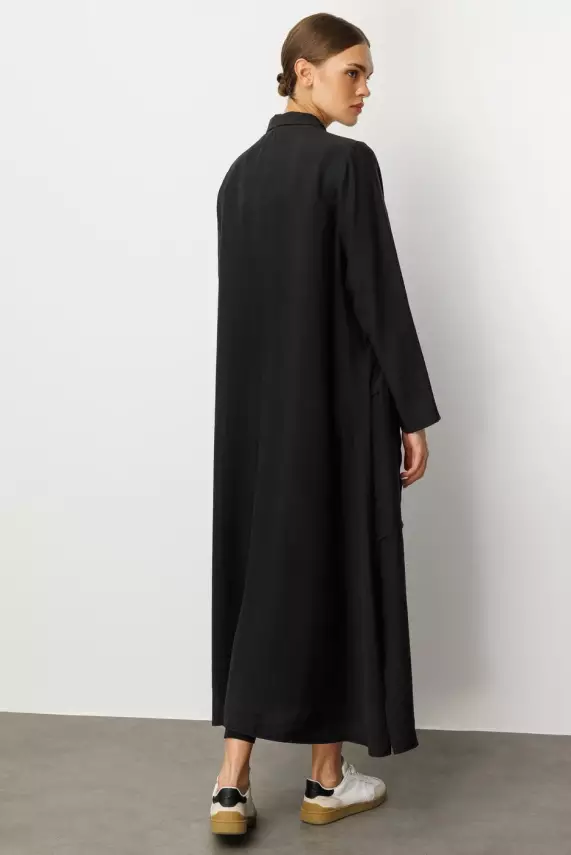 MİCCA EL İŞİ GARNİ DESEN ZAMANSIZ FERACE SİYAH - 4