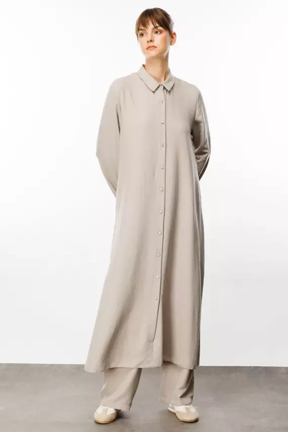 MİCCA İPEKÇE DOKULU PANTOLON TAKIM TAŞ - 3