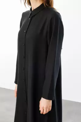 MİCCA İPEKÇE DOKULU PANTOLON TAKIM SİYAH - 3