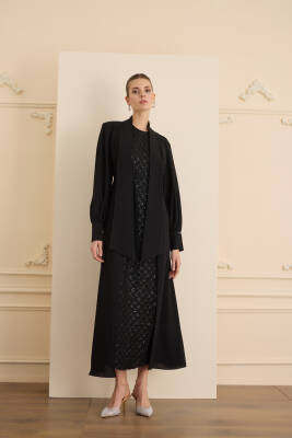SENNA DOROTA ELBİSE SİYAH 