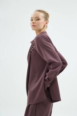 SENNA NATALİ BLUZ KAHVE RENGİ - 5